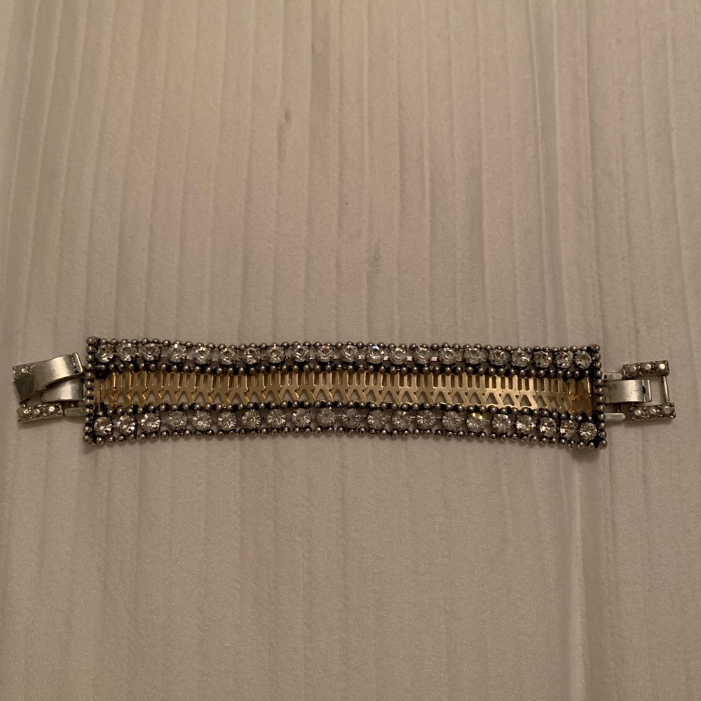 Stella and Dot silver and gold bracelet